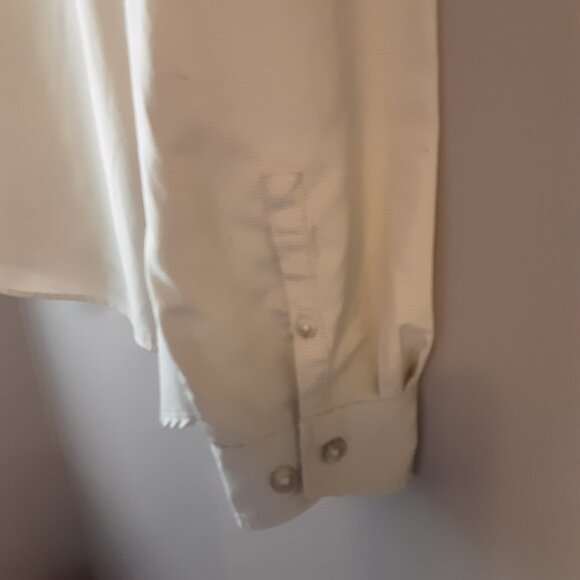 Eddie Bauer UPF Guide Tan/Cream Long-Sleeved Button Up Tech Shirt,  Large Tall - Picture 9 of 14